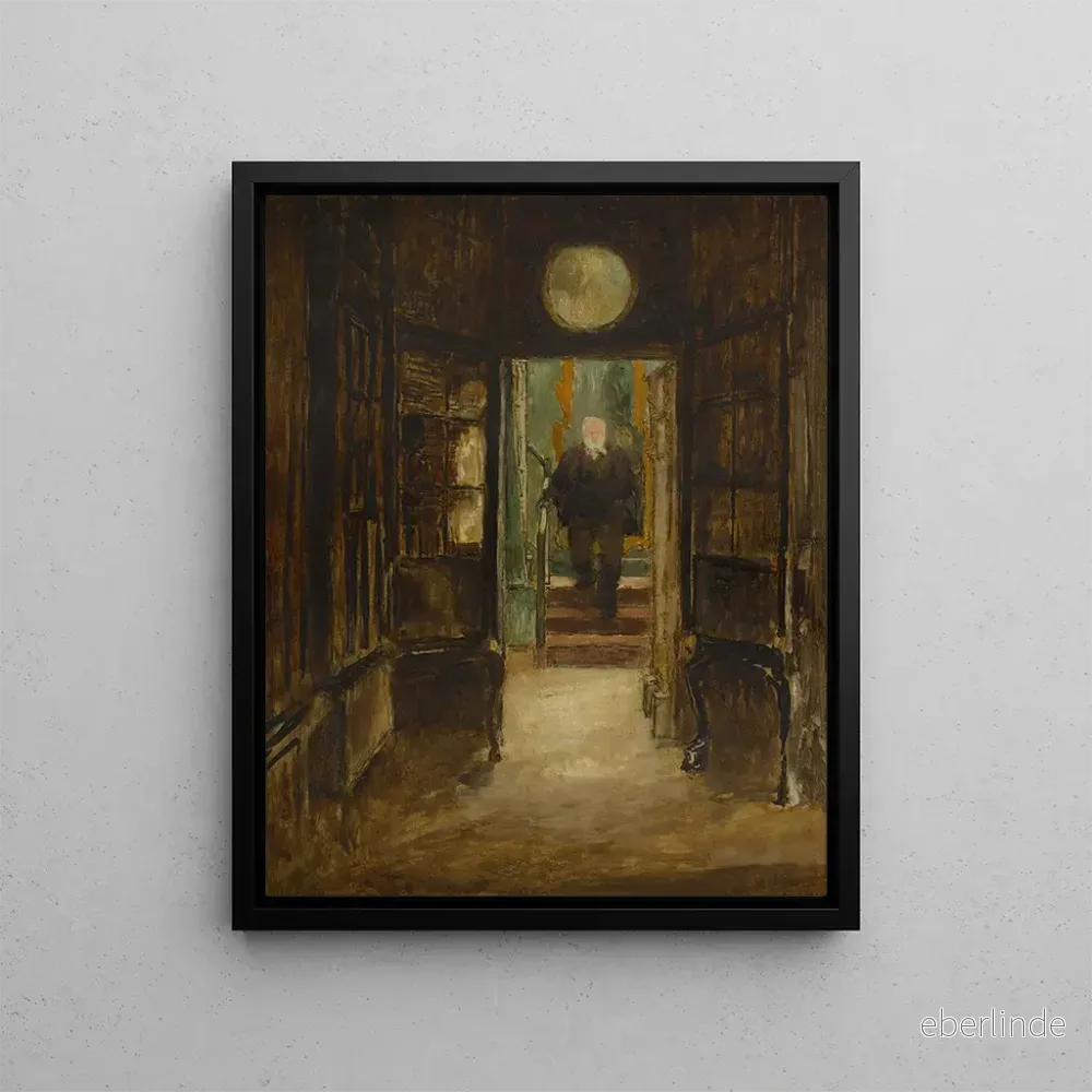 Målning Victor Hugo ättling till sitt arbetsrum, Hauteville House – Georges Hugo | Konsttryck Målning Victor Hugo ättling till sitt arbetsrum, Hauteville House – Georges Hugo | Konsttryck