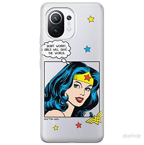 ERT GROUP mobiltelefonfodral för Xiaomi 11 originalt och officiellt licensierat DC mönster Wonder Woman 028 optimalt anpassad till formen på mobiltelefonen, gedeeltelijk transparant 5903932944174