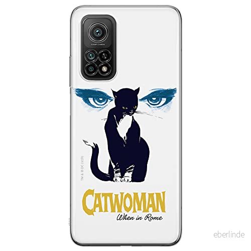 ERT GROUP mobiltelefonfodral för Xiaomi MI 10T 5G / PRO originalt och officiellt licensierat DC mönster Catwoman 007 anpassad till formen på mobiltelefonen, fodral tillverkad av TPU plast 5903040350683
