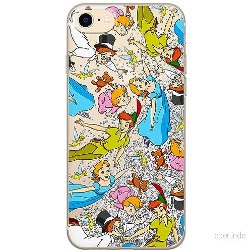 ERT GROUP mobiltelefonfodral för Apple Iphone 7/8/ SE 2/ 3 originalt och officiellt licensierat Disney mönster Peter Pan 002, med glitter overflow effekt 5905131787934