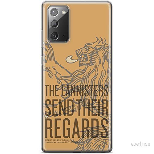 ERT GROUP mobiltelefonfodral för Samsung GALAXY NOTE 20 originalt och officiellt licensierat Game od Thrones mönster of 014, fodral tillverkad av TPU plast 5903932681796