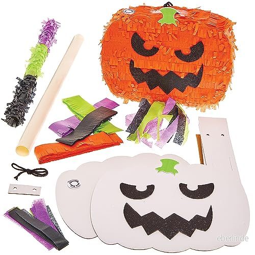 Baker Ross FX869 Pumpa Pinata kit 1 kit, Halloween Gör din egen pysselkit för barn 5063067007554