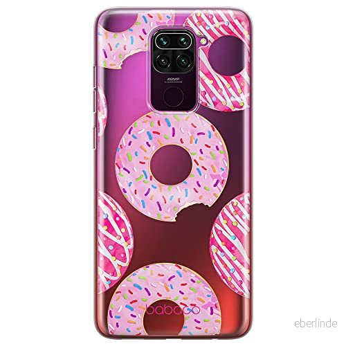 ERT GROUP mobiltelefonfodral för Xiaomi REDMI NOTE 9 originalt och officiellt licensierat Babaco mönster Donut 002 optimalt anpassad till formen på mobiltelefonen, gedeeltelijk transparant 5903040330371