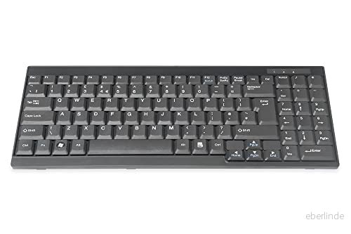 DIGITUS for KVM keyboard QWERTY English black Input Device Tangentbord Engelska Svart 4016032356400