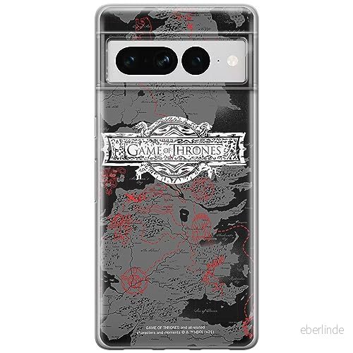 ERT GROUP mobiltelefonfodral för Google PIXEL 7 PRO originalt och officiellt licensierat Game of Thrones mönster 010 optimalt anpassad till formen på mobiltelefonen, fodral tillverkad av TPU plast 5905795168049