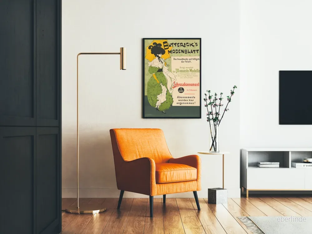 Vintageposter Butterick's Modenblatt - Mode- och elegansillustration - Bild 2