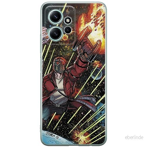 ERT GROUP mobiltelefonfodral för Xiaomi REDMI NOTE 12 4G originalt och officiellt licensierat Marvel mönster Star Lord 004 anpassad till formen på mobiltelefonen, fodral tillverkad av TPU plast 5905511954390