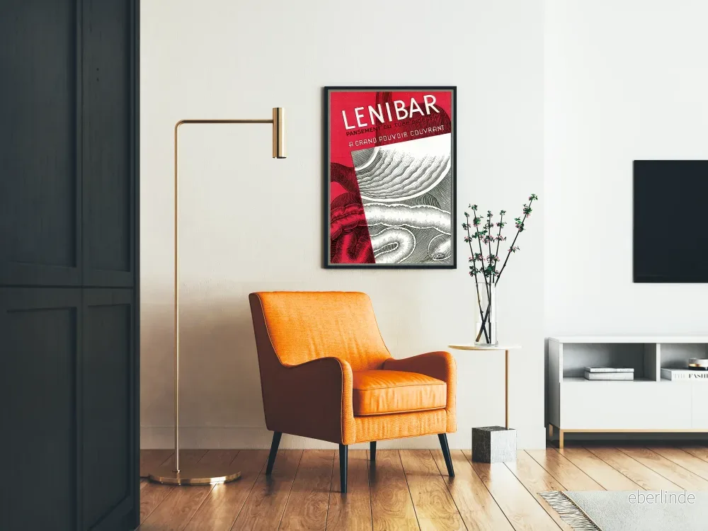 Vintage Lenibar-Poster för medicinsk väggdekoration - Bild 2