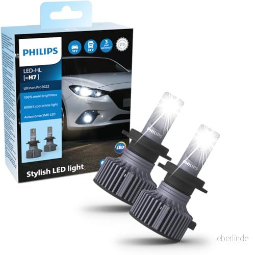 Philips Ultinon Pro3022 LED H7 12/24V Uppsättning 8719018018021