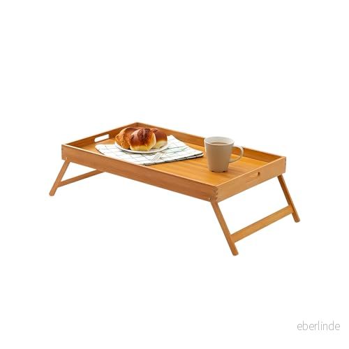 Avilia Frukostbricka i Bambu med Hopfällbara Fötter 8058268051557