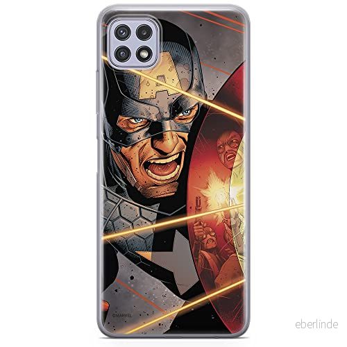 ERT GROUP mobiltelefonfodral för Samsung A22 5G originalt och officiellt licensierat Marvel mönster Captain America 007 optimalt anpassad till formen på mobiltelefonen, fodral tillverkad av TPU plast 5903932828023