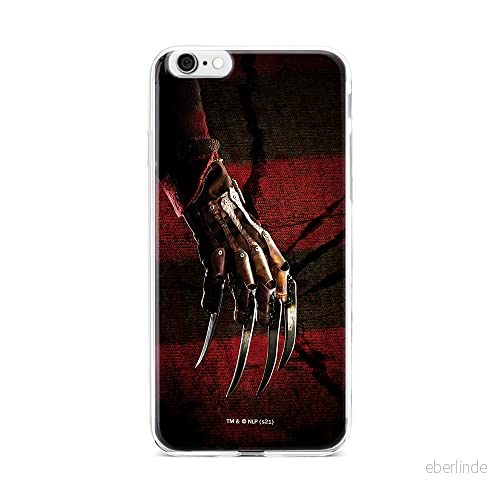 ERT GROUP mobiltelefonfodral för Iphone 6/6S originalt och officiellt licensierat Horror mönster Nightmare of Elm Street 002 anpassad till formen på mobiltelefonen, fodral tillverkad av TPU plast 5905511071929