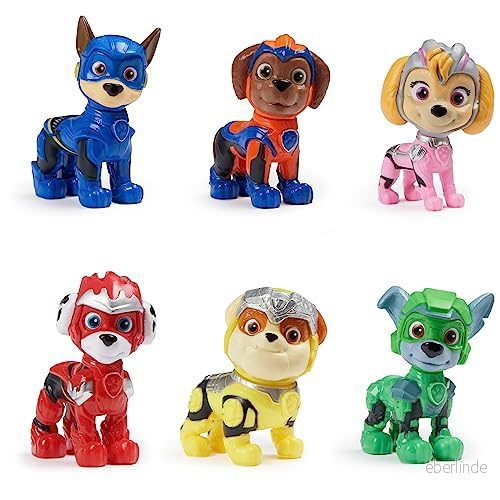 Paw Patrol: Mighty biograf, presentset med 6 superhjältefigurer, leksak lämplig för barn från 3 år 778988466438