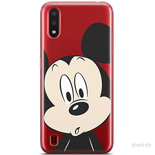 ERT GROUP mobiltelefonfodral för Samsung A01 originalt och officiellt licensierat Disney mönster Mickey 019 optimalt anpassad till formen på mobiltelefonen, gedeeltelijk transparant 5904805424700