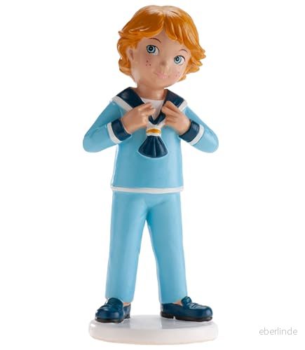dekora Dekorativ Figur För Första Kommunionen Blond Pojke Tillverkad Av Harts Tårtdekoration 16 Centimeter Hög Original Och Detaljerad Design Lämplig Kontakt Med Livsmedel 8435599747463