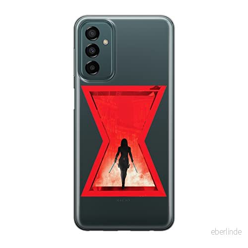 ERT GROUP mobiltelefonfodral för Samsung M13 4G/M23 5G/F23 originalt och officiellt licensierat Marvel mönster Black Widow 009 optimalt anpassad till formen på mobiltelefonen, gedeeltelijk transparant 5905511359799