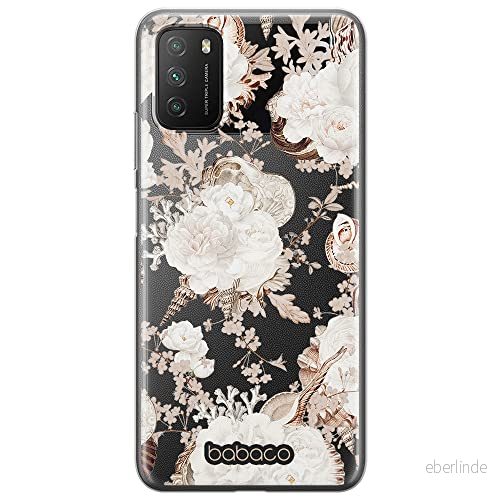 ERT GROUP mobiltelefonfodral för Xiaomi REDMI 9T/ POCO M3 originalt och officiellt licensierat Babaco mönster Flowers 044 optimalt anpassad till formen på mobiltelefonen, gedeeltelijk transparant 5905131325495