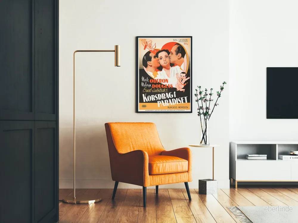 Vintagefilmposter Korsdragi Paradiset – Retro filmväggdekoration - Bild 2
