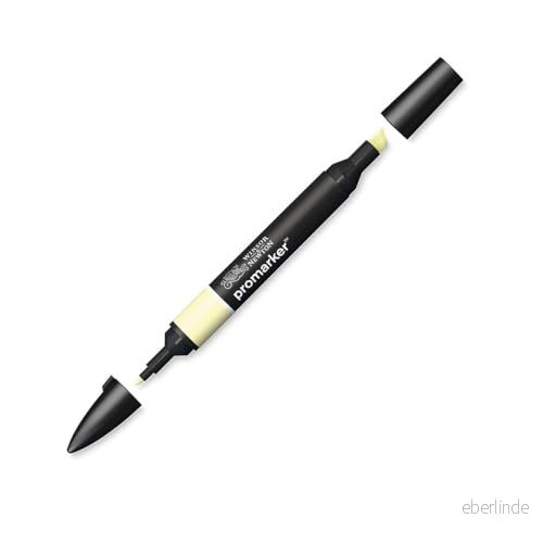 Winsor & Newton " ProMarker 0203368 professionell layoutmarkör 2 spetsar, fin och bred för ritningar, design layouter mjuk lime 884955042281