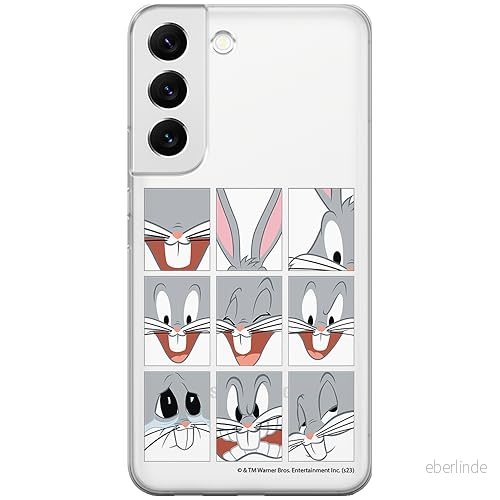 ERT GROUP mobiltelefonfodral för Samsung S22 PLUS originalt och officiellt licensierat Looney Tunes mönster Bugs 015 optimalt anpassad till formen på mobiltelefonen, gedeeltelijk transparant 5905795077709