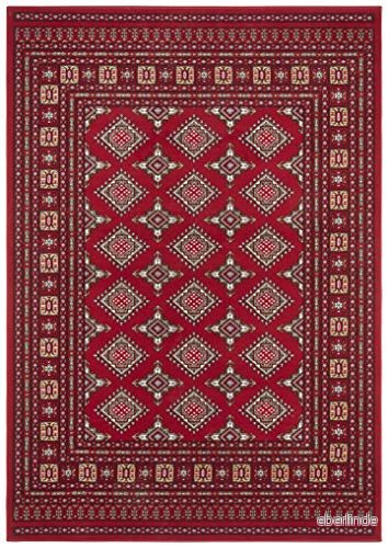 Nouristan orientalisk kort blomma matta Sao Buchara 120x170 cm röd 4260648239590