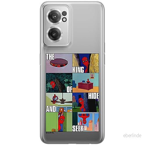 ERT GROUP mobiltelefonfodral för OnePlus NORD CE 2 originalt och officiellt licensierat Marvel mönster Spider Man 031 optimalt anpassad till formen på mobiltelefonen, gedeeltelijk transparant 5905795007867