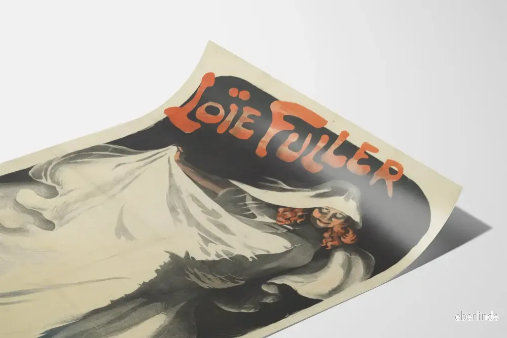 Vintageposter av Loïe Fuller - Konstnärlig väggdekoration - Bild 3
