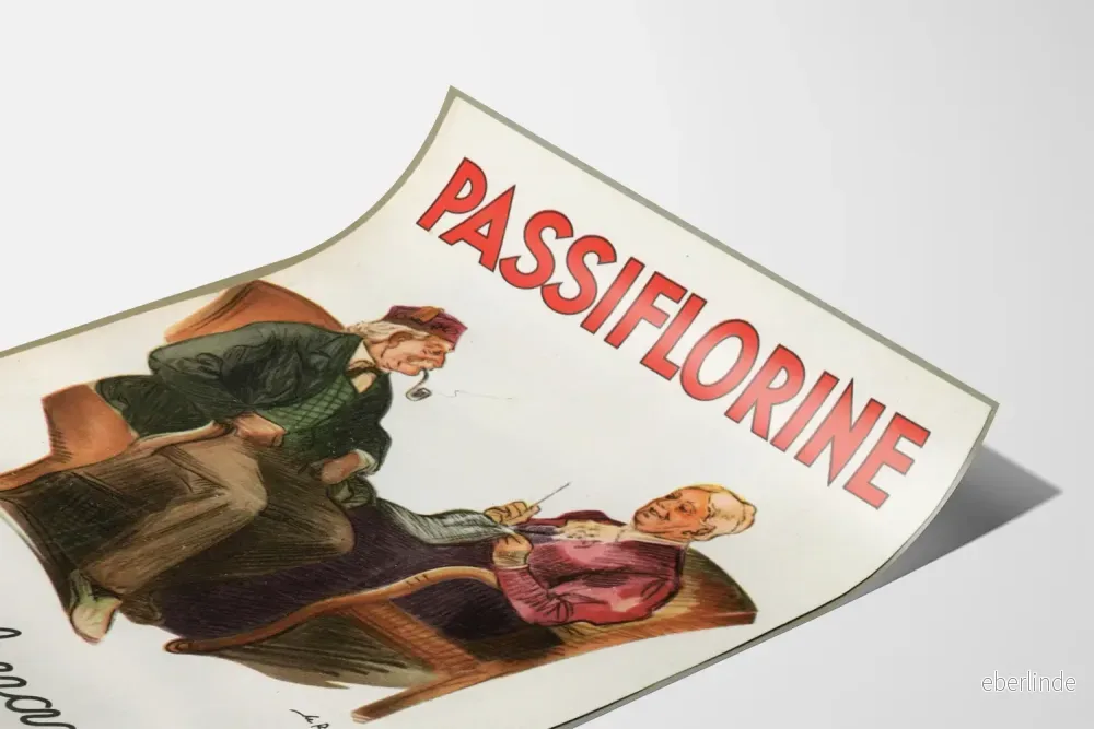 Vintageposter Passiflorine, de äldres lugnande medel - Bild 3