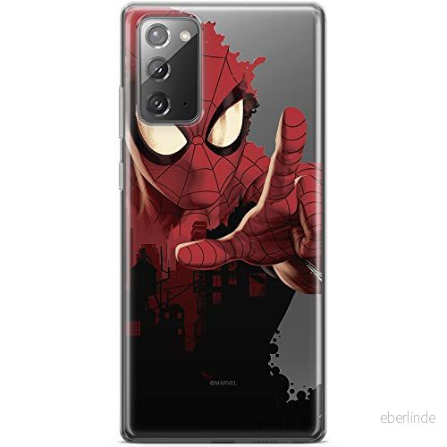 ERT GROUP mobiltelefonfodral för Samsung GALAXY NOTE 20 originalt och officiellt licensierat Marvel mönster Spider Man 006 optimalt anpassad till formen på mobiltelefonen, gedeeltelijk transparant 5903040459218