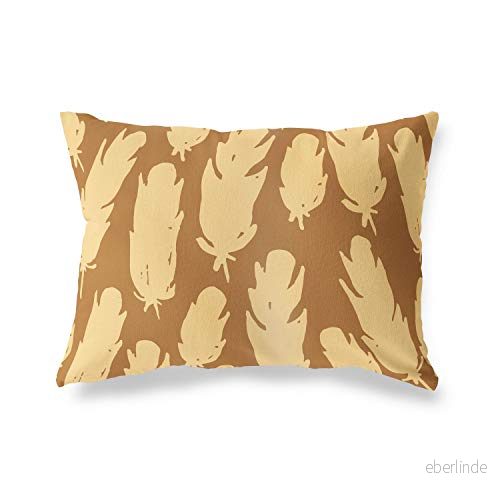 Bonamaison dekorativt kuddöverdrag bruna toner, för prydnadskudde, heminredning kuddfodral vardagsrum, soffa, sovrum, storlek: 35 x 50 cm designad och tillverkad i Turkiet 4546680269529