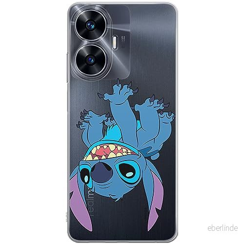 ERT GROUP mobiltelefonfodral för Realme C55 originalt och officiellt licensierat Disney mönster Stitch 013 optimalt anpassad till formen på mobiltelefonen, gedeeltelijk transparant 5905511869038