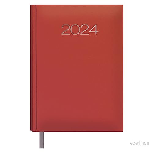 Årlig agenda 2023 Dag för sida Lördag och söndag samma Storlek 14 x 20 cm Modell Lissabon Katalanska Röd färg Dohe 8421938126921