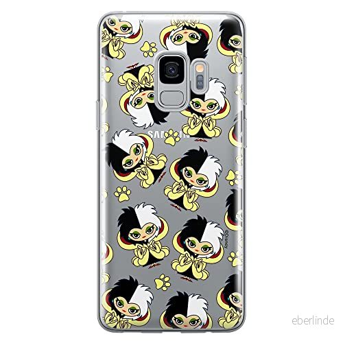 ERT GROUP mobiltelefonfodral för Samsung S9 originalt och officiellt licensierat Disney mönster Cruella 007 optimalt anpassad till formen på mobiltelefonen, gedeeltelijk transparant 5905131491688