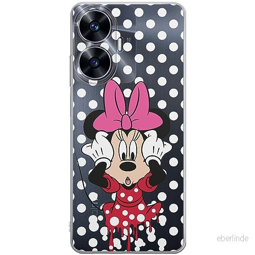 ERT GROUP mobiltelefonfodral för Realme C55 originalt och officiellt licensierat Disney mönster Minnie 016 optimalt anpassad till formen på mobiltelefonen, gedeeltelijk transparant 5905511858575