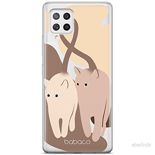 ERT GROUP mobiltelefonfodral för Samsung A42 5G originalt och officiellt licensierat Babaco mönster Cats 002 optimalt anpassad till formen på mobiltelefonen, gedeeltelijk transparant 5905131078513