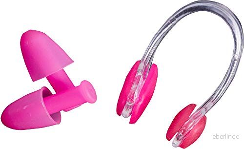 EAR PLUGS & NOSE CLIP PINK 8022983110608