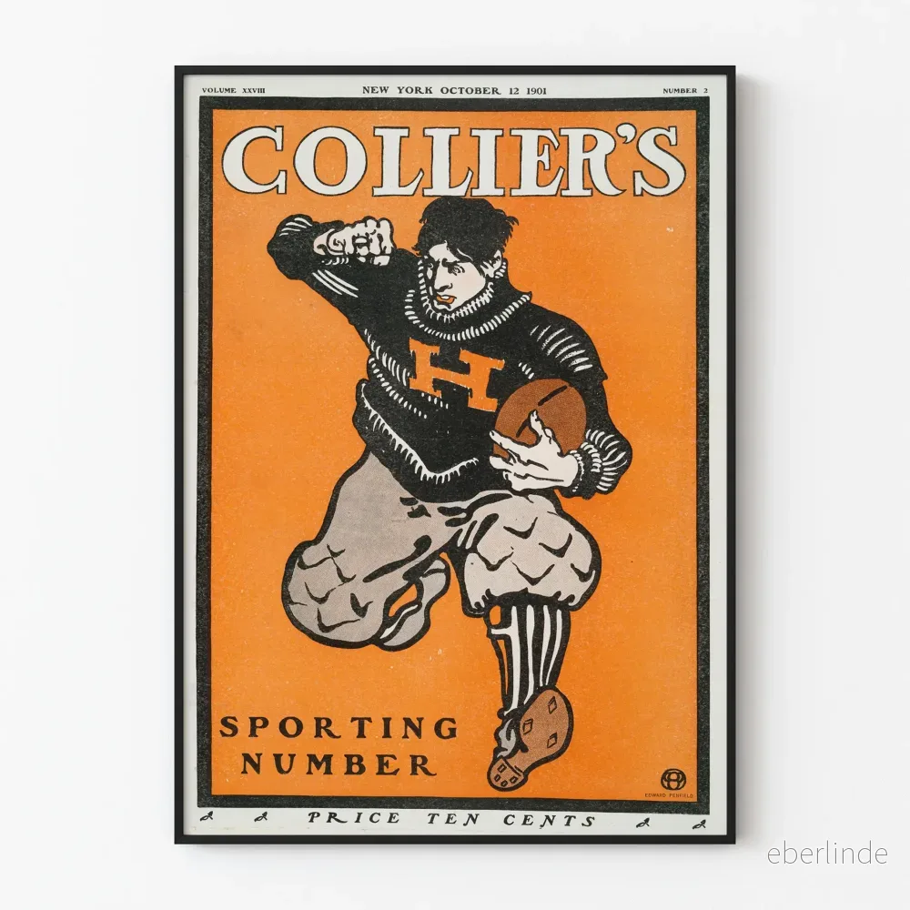 Vintageposter Collier's Sporting Number Volym XXVIII 1901