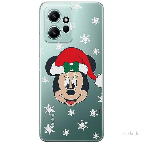 ERT GROUP mobiltelefonfodral för Xiaomi REDMI NOTE 12 4G originalt och officiellt licensierat Disney mönster Minnie 061 optimalt anpassad till formen på mobiltelefonen, gedeeltelijk transparant 5905511937720