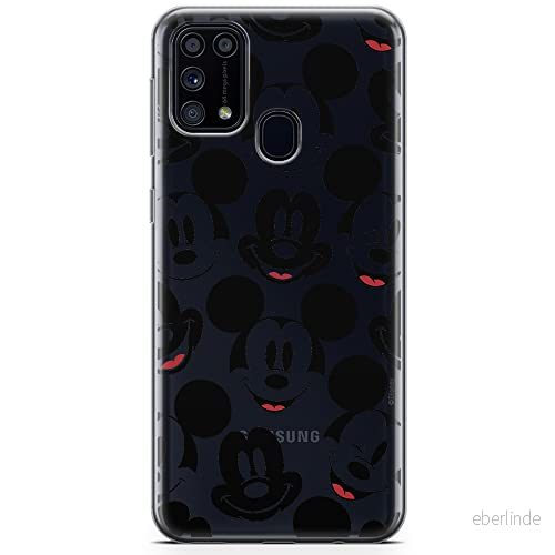 ERT GROUP mobiltelefonfodral för Samsung M31 originalt och officiellt licensierat Disney mönster Mickey 018 optimalt anpassad till formen på mobiltelefonen, gedeeltelijk transparant 5904805476082