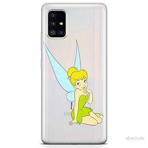 ERT GROUP mobiltelefonfodral för Samsung A51 originalt och officiellt licensierat Disney mönster Tinker Bell 005 optimalt anpassad till formen på mobiltelefonen, gedeeltelijk transparant 5905131131843