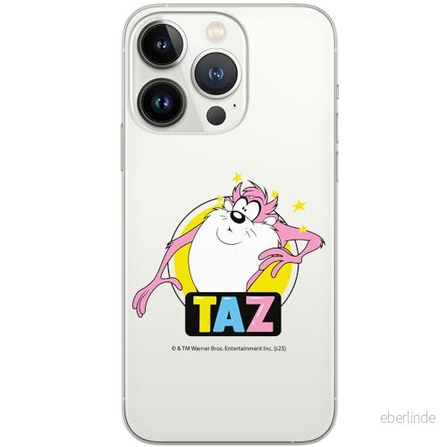 ERT GROUP mobiltelefonfodral för Iphone 13 PRO originalt och officiellt licensierat Looney Tunes mönster Tasmanian 007 optimalt anpassad till formen på mobiltelefonen, gedeeltelijk transparant 5905795137168
