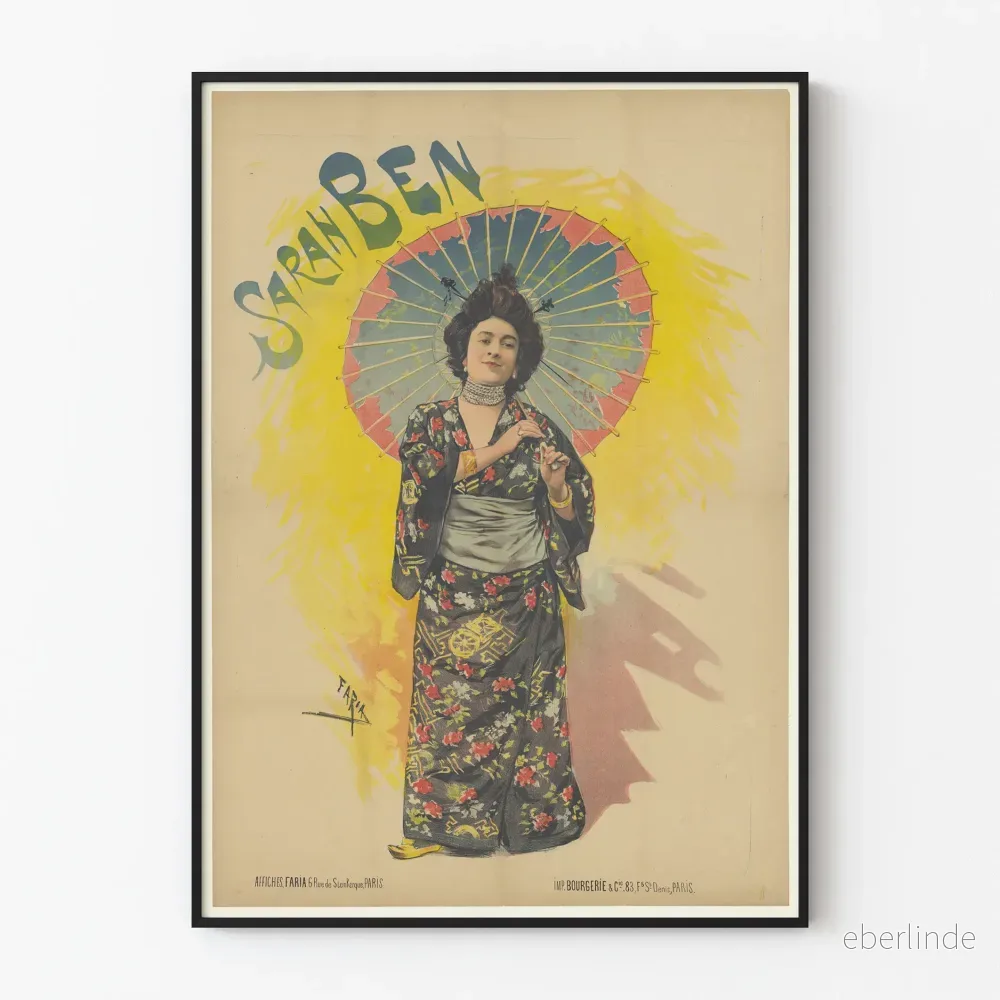 Vintageposter Sarah Ben - Retro väggdekoration Artem Legrand