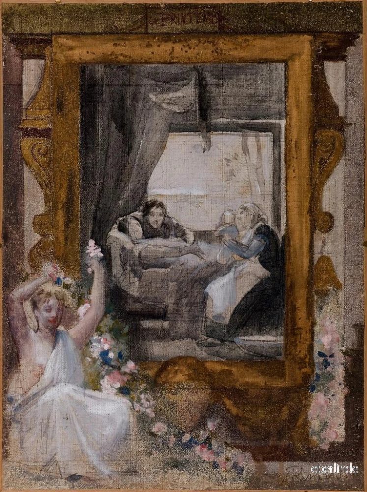 Målning Le Printemps - Albert Besnard | Konsttryck - Bild 2