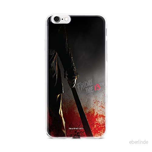 ERT GROUP mobiltelefonfodral för Iphone 6/6S originalt och officiellt licensierat Horror mönster Friday the 13th 012 optimalt anpassad till formen på mobiltelefonen, fodral tillverkad av TPU plast 5905511107253
