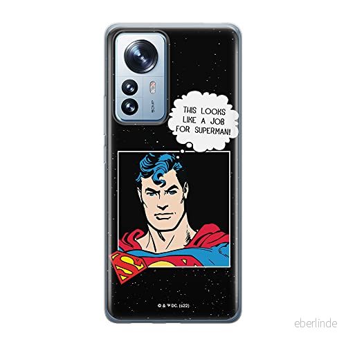 ERT GROUP mobiltelefonfodral för Xiaomi 12 PRO originalt och officiellt licensierat DC mönster Superman 037 optimalt anpassad till formen på mobiltelefonen, fodral tillverkad av TPU plast 5905511529352