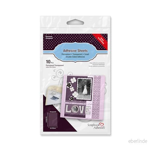 3L scrapbook lim självhäftande lakan, olika storlekar tillgängliga 4x6 10pk genomskinlig 93616016800
