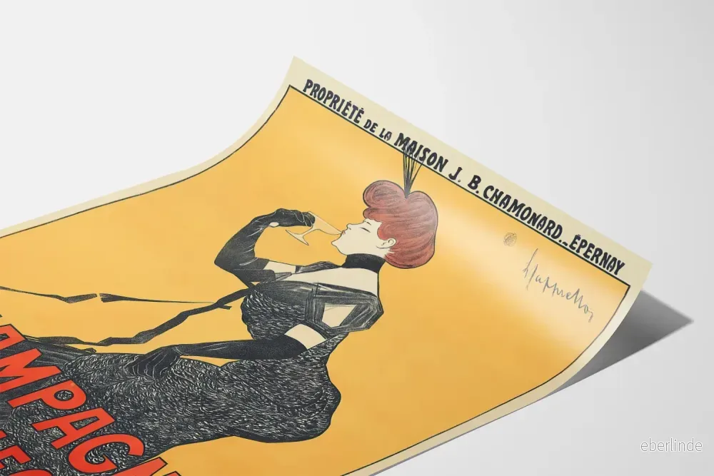 Vintage Champagne de Rochegré - Elegant väggdekoration poster - Bild 3