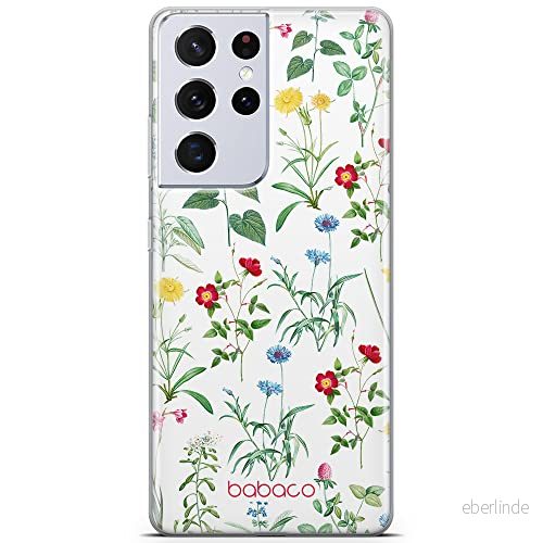 ERT GROUP mobiltelefonfodral för Samsung S21 ULTRA originalt och officiellt licensierat Babaco mönster Flowers 042 optimalt anpassad till formen på mobiltelefonen, fodral tillverkad av TPU plast 5905131315670