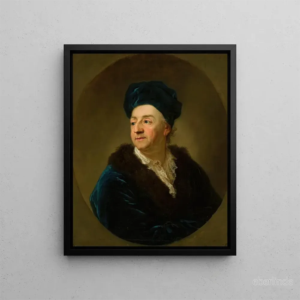 Målning av porträtt av Johann N. Schaffgotsch i morgonrock – Anton Graff Målning av porträtt av Johann N. Schaffgotsch i morgonrock – Anton Graff