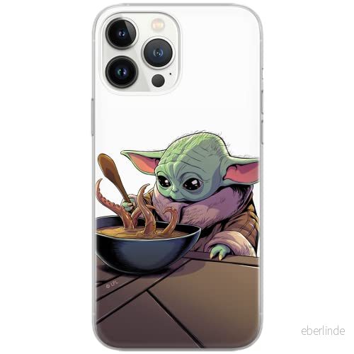 ERT GROUP mobiltelefonfodral för Samsung S10 PLUS originalt och officiellt licensierat Star Wars mönster Baby Yoda 027 Vit anpassad till formen på mobiltelefonen, fodral tillverkad av TPU plast 5904805090646